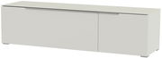 Modernes TV-Lowboard in Weiß, frontal betrachtet