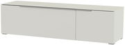 Modernes TV-Lowboard in Weiß, frontal betrachtet