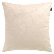 Zierkissenhülle 45x45 cm in creme mit dezentem Muster, Frontalansicht