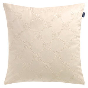 JOOP! Zierkissenhülle J!IMPRESS Zierkissenhülle 45x45 cm in creme mit dezentem Muster, Frontalansicht