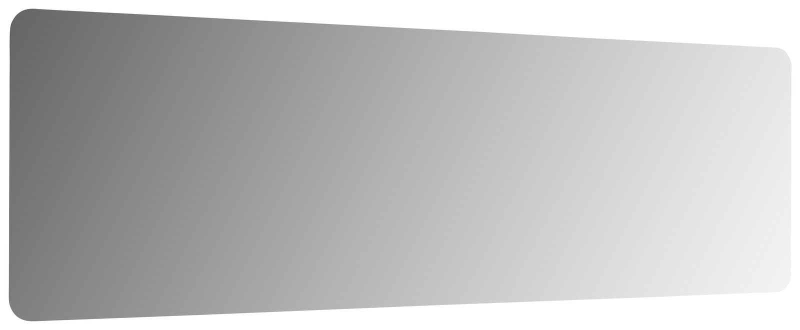 Voleo XXL-Spiegel 175 UNIQUE Rechteckiger XXL-Spiegel mit abgerundeten Ecken, seitliche Perspektive