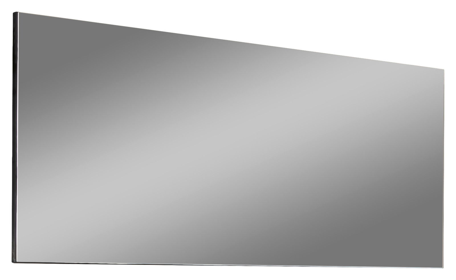 Großer rechteckiger XL-Spiegel mit schlichter Kante, seitliche Perspektive