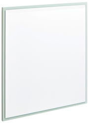 Moderner rechteckiger Spiegel mit schmalem Rahmen, seitliche Perspektive