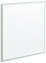 Moderner rechteckiger Spiegel mit schmalem Rahmen, seitliche Perspektive