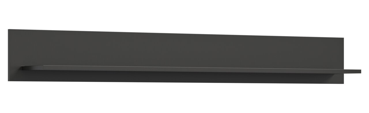 MID.YOU Wandboard LINEA Schwarzes Wandboard aus seitlicher Perspektive
