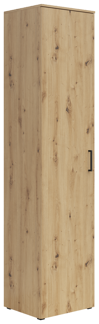 Carryhome Mehrzweckschrank MULTISTAURAUM Mehrzweckschrank aus Holz mit natürlicher Maserung, seitliche Perspektive