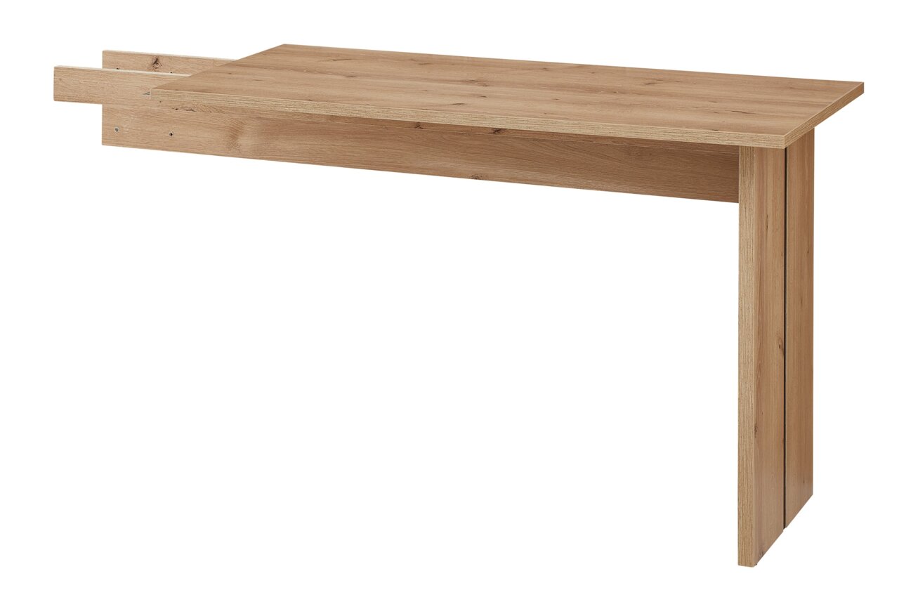 Linea Natura Ansatzplatte SONOS Holzfarbene Ansatzplatte in seitlicher Perspektive