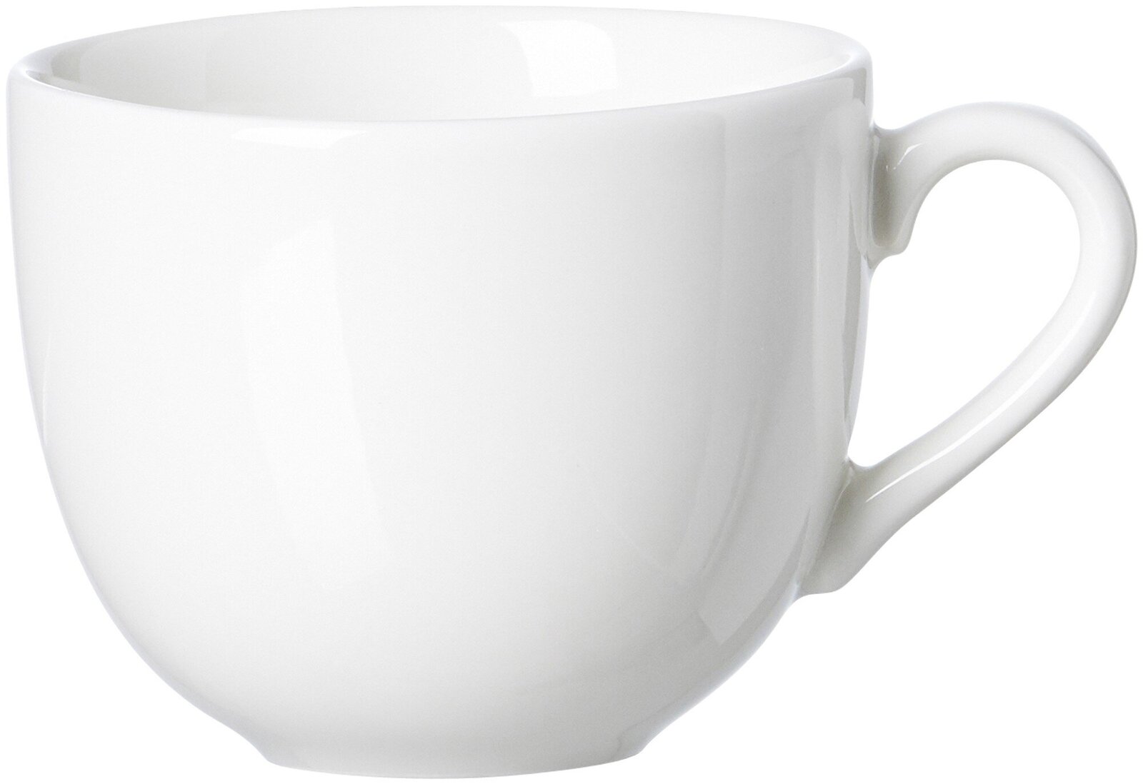 Ritzenhoff & Breker Kaffeetasse SKAGEN Weiße Kaffeetasse Skagen 220ml aus Porzellan, seitliche Perspektive
