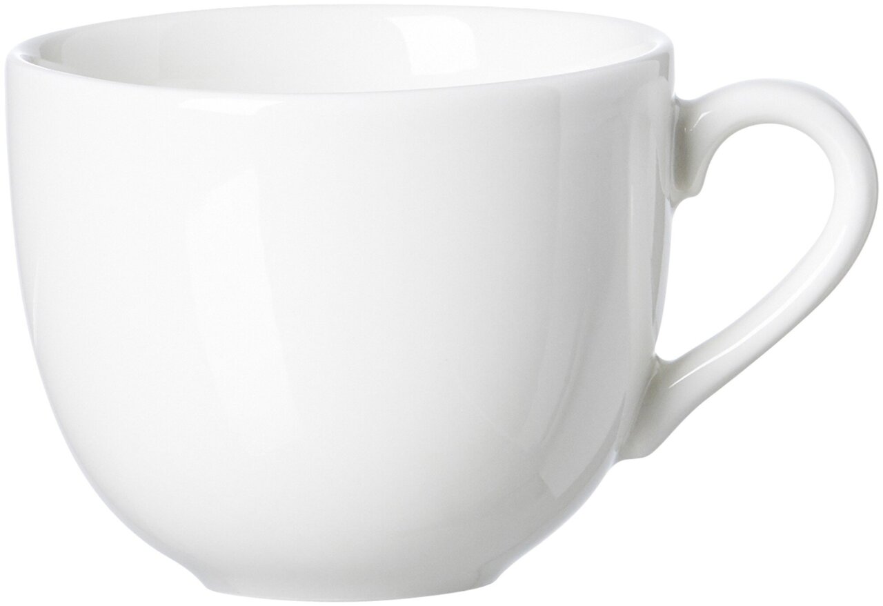 Ritzenhoff & Breker Kaffeetasse SKAGEN Weiße Kaffeetasse Skagen 220ml aus Porzellan, seitliche Perspektive
