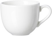 Weiße Kaffeetasse Skagen 220ml aus Porzellan, seitliche Perspektive