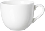Weiße Kaffeetasse Skagen 220ml aus Porzellan, seitliche Perspektive