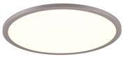 Ronde plafondlamp YUMA in zijaanzicht, met een strak, modern ontwerp en zacht licht.
