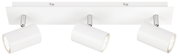 Drievoudige led-spot in wit, zijaanzicht