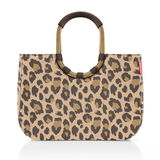 Leopardenmuster-Tasche mit runden Griffen, Vorderansicht