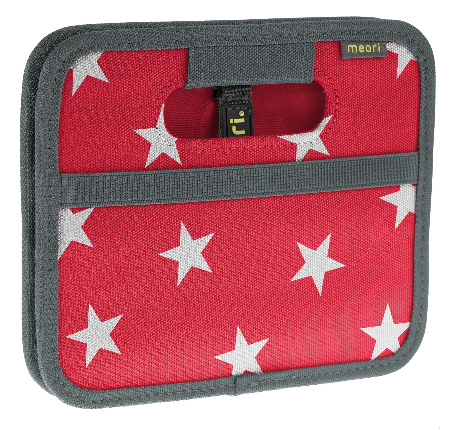 Meori Faltbox Mini Rote Faltbox Mini mit weißen Sternen, Vorderansicht