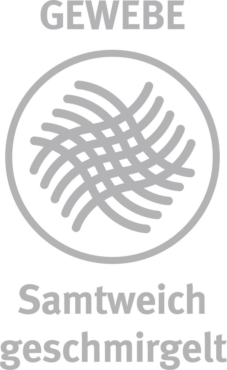 Symbol für samtweiches, geschmirgeltes Gewebe in Nahaufnahme