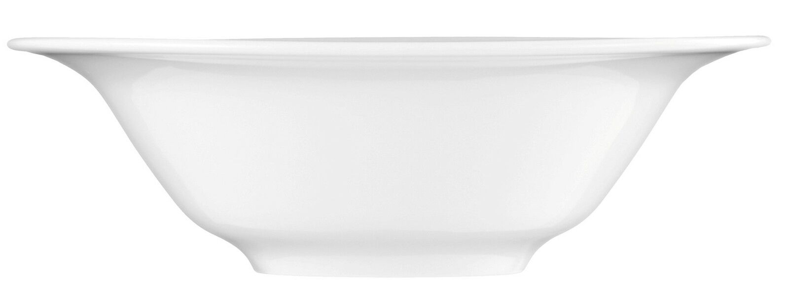 Seltmann Weiden Dessertschale TRIO Weiße Dessertschale aus Porzellan, seitliche Ansicht