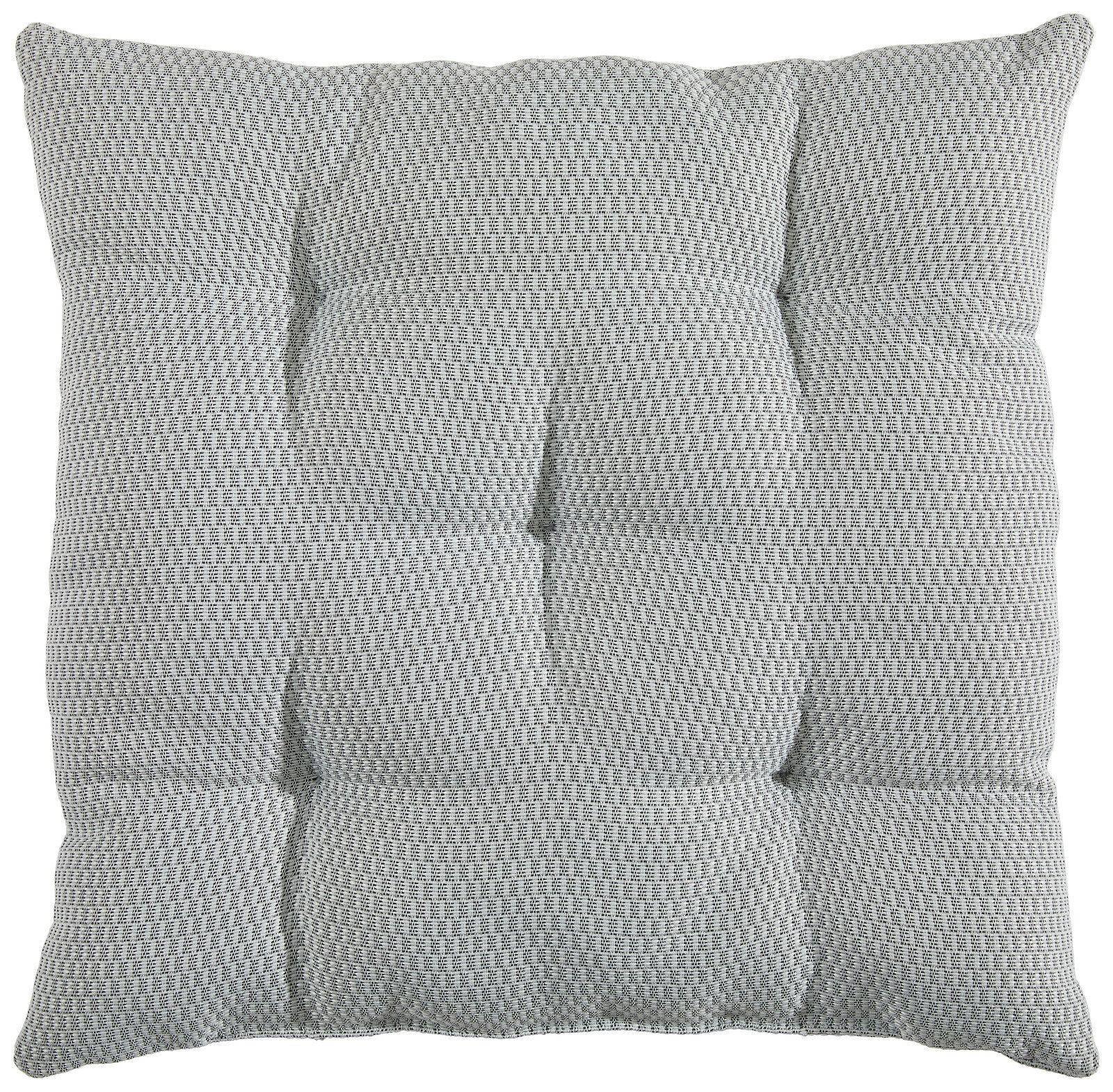 Graues Sitzkissen mit strukturierter Oberfläche, Draufsicht