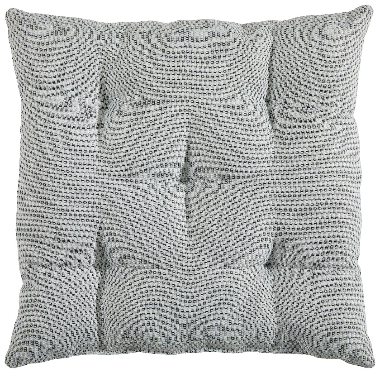 Graues Sitzkissen mit strukturierter Oberfläche, Draufsicht