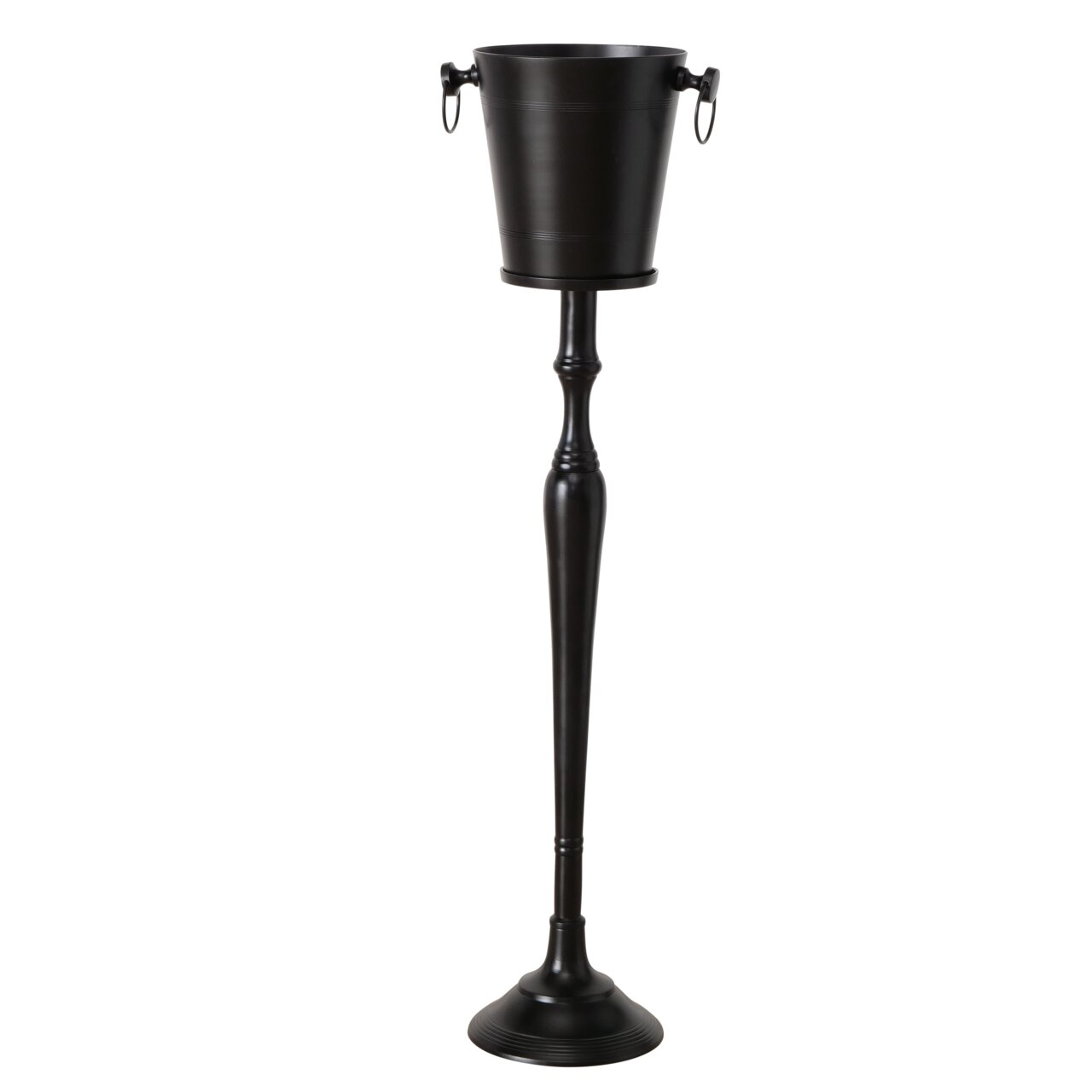 Boltze Weinkühler-Set AMARA 108cm Eleganter, runder Weinkühler Amara auf hohem, schlankem Ständer, frontal abgebildet.