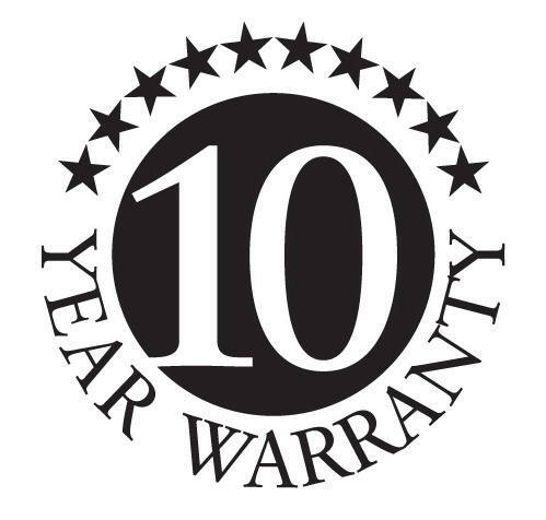 10 Jahre Garantie Siegel, Vorderansicht