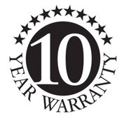 10 jaar garantie-zegel, vooraanzicht