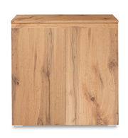 Kommode aus Holz in Frontansicht mit natürlicher Holzmaserung