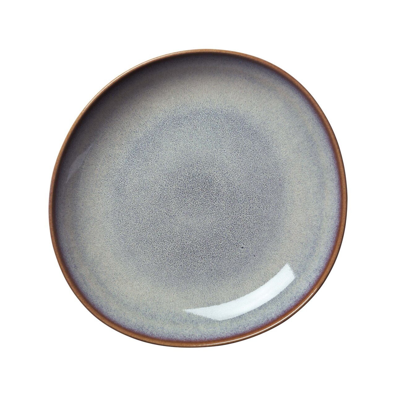 Obstschale Lave 600ml beige, Draufsicht, runde Form mit glatter Oberfläche und natürlichem Farbverlauf
