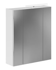 Spiegelschrank mit drei Türen, seitliche Perspektive