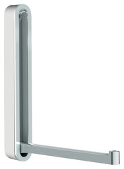 Moderner Wandhaken aus Metall in seitlicher Perspektive