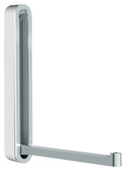 Moderner Wandhaken aus Metall in seitlicher Perspektive