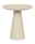 Z2 Beistelltisch RINGAR Moderner Beistelltisch in Beige mit konischer Basis, seitliche Perspektive