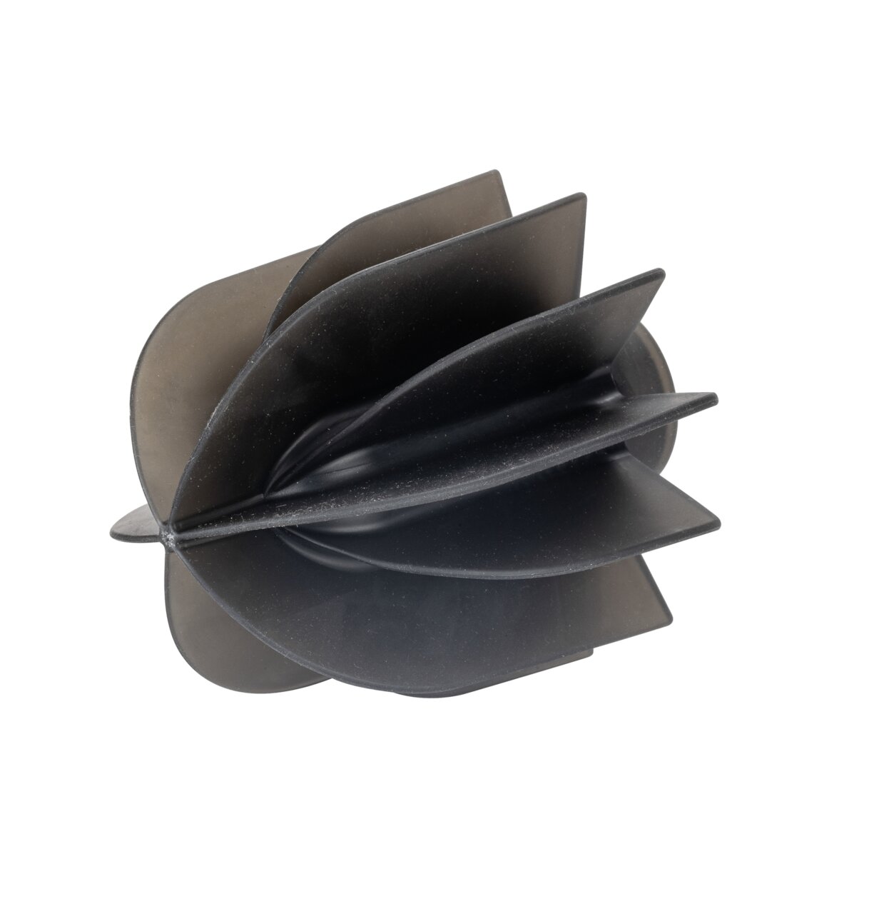 Wenko WC-Garnitur LAVIANO Schwarzer WC-Bürstenkopf in seitlicher Perspektive