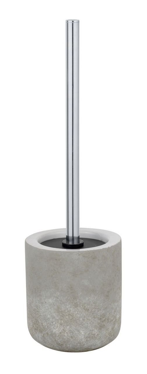 Keramik WC-Garnitur Londa in Frontalansicht mit zylindrischem Behälter und glänzendem Stiel.