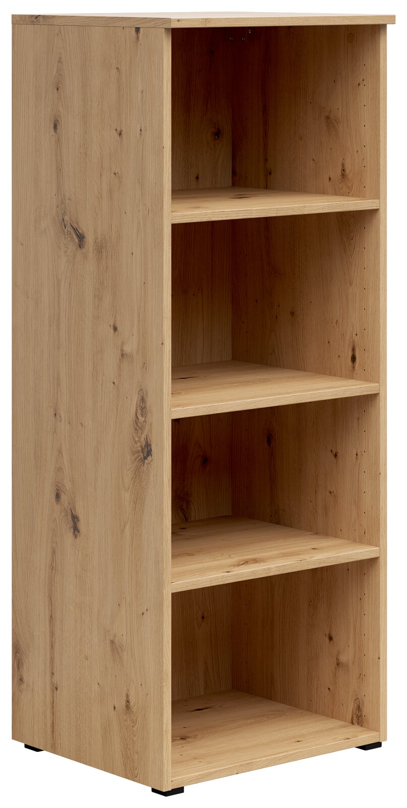 Carryhome Regal MULTISTAURAUM Holzregal mit vier offenen Fächern, seitliche Perspektive