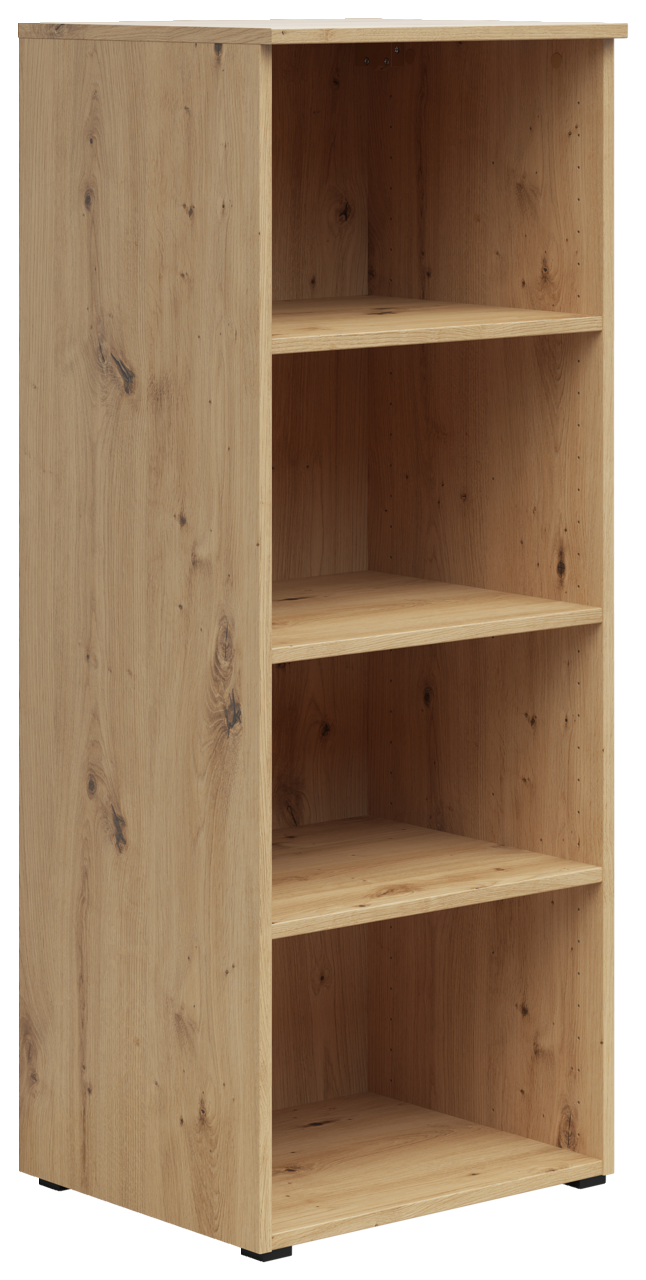 Carryhome Regal MULTISTAURAUM Holzregal mit vier offenen Fächern, seitliche Perspektive