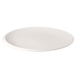 Weißer Gourmetteller NewMoon 32cm, seitliche Perspektive