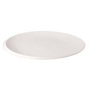 Weißer Gourmetteller NewMoon 32cm, seitliche Perspektive