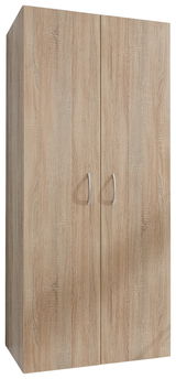 Mehrzweckschrank aus Holz mit zwei Türen, frontale Perspektive