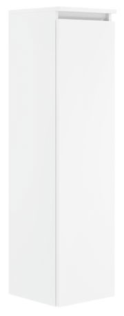 Weiße Badkombination aus der Serie NEXT4YOU von Puris, seitliche Perspektive