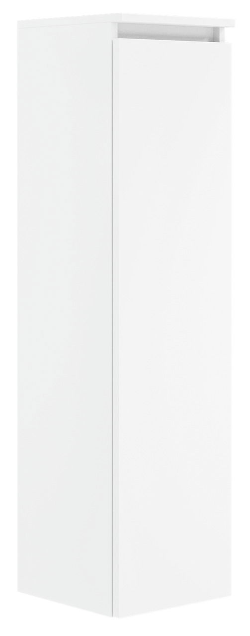 Weiße Badkombination aus der Serie NEXT4YOU von Puris, seitliche Perspektive