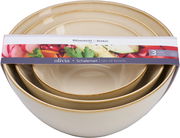 Dreiteiliges Schalen-Set Olivia von Ritzenhoff & Breker, beige, gestapelt, Vorderansicht