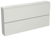 XL-Hängeschuhschrank in Weiß mit zwei Klappen, seitliche Perspektive