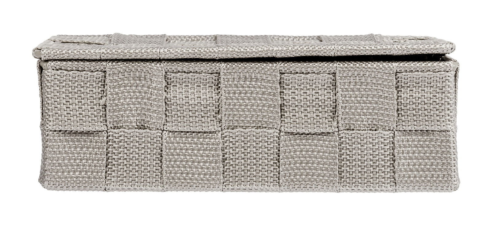 Geflochtener Badorganizer in rechteckiger Form, Vorderansicht