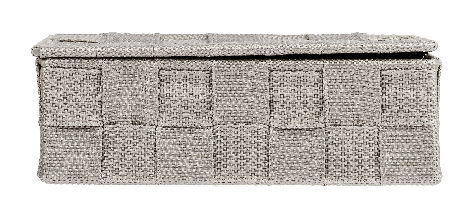 Geflochtener Badorganizer in rechteckiger Form, Vorderansicht