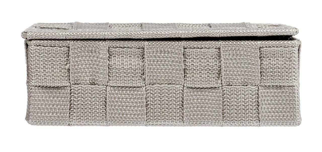 Geflochtener Badorganizer in rechteckiger Form, Vorderansicht