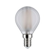 LED Leuchtmittel mit E14-Sockel, frontal fotografiert