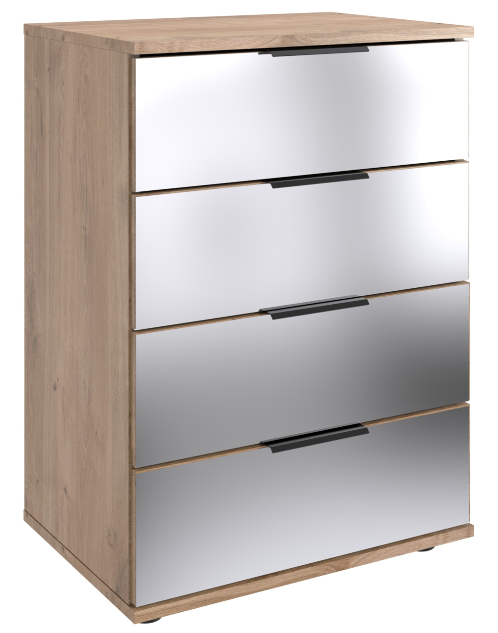 Z2 Nachtkommode SAIGON Nachtkommode mit vier Schubladen, Holzoptik, Frontansicht