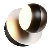 Moderne Wandleuchte ORBIT mit kugelförmigem Design, seitliche Perspektive