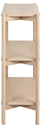 Holzregal mit drei Ebenen, Ansicht von vorne